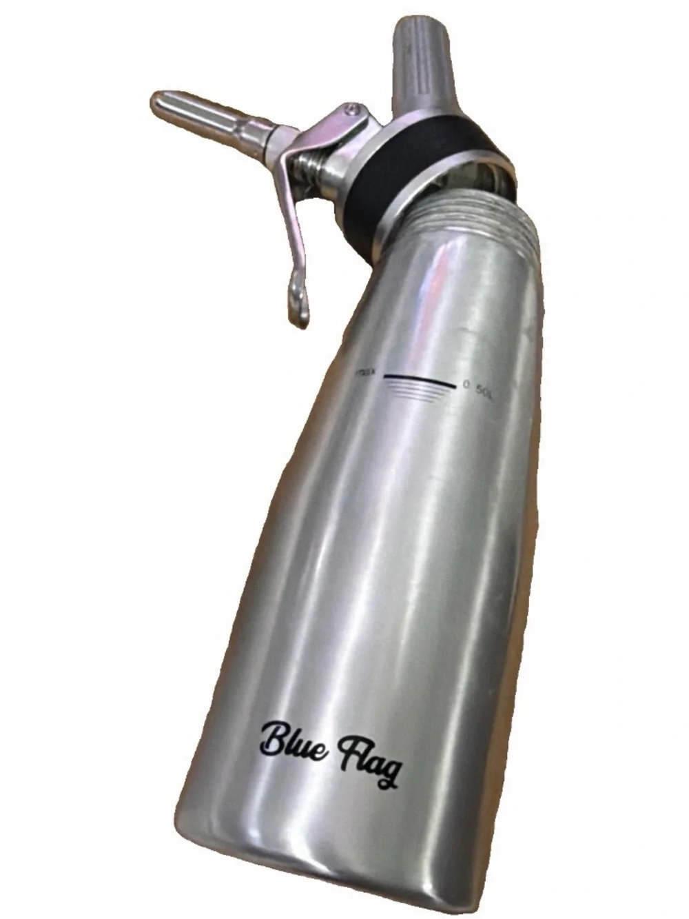 Blue flag stainless steel Silver Whipped Cream Dispenser - 0.50L dispenser only